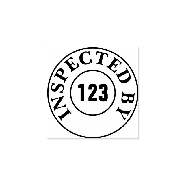 Briefmarke für benutzerdefinierte Inspektionen Gummistempel (Prägung)