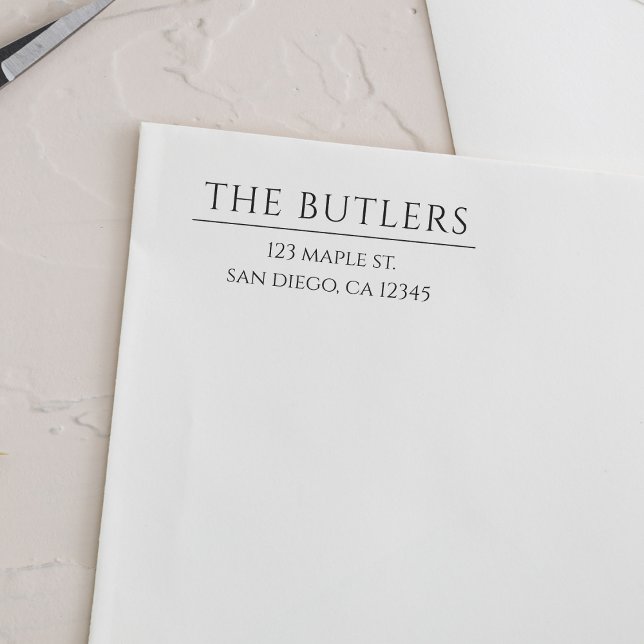 Briefmarke für benutzerdefinierte Nachname Wood-Rü Gummistempel (Von Creator hochgeladen)