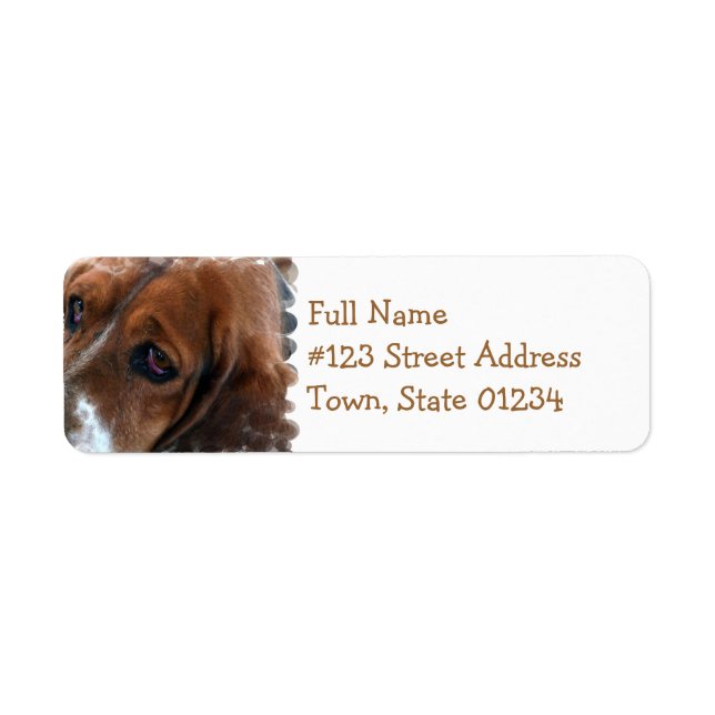 Briefmarke für das Basset-Hound-Design (Vorne)