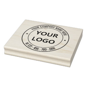 Briefmarke für das Logo des Unternehmens Gummistempel