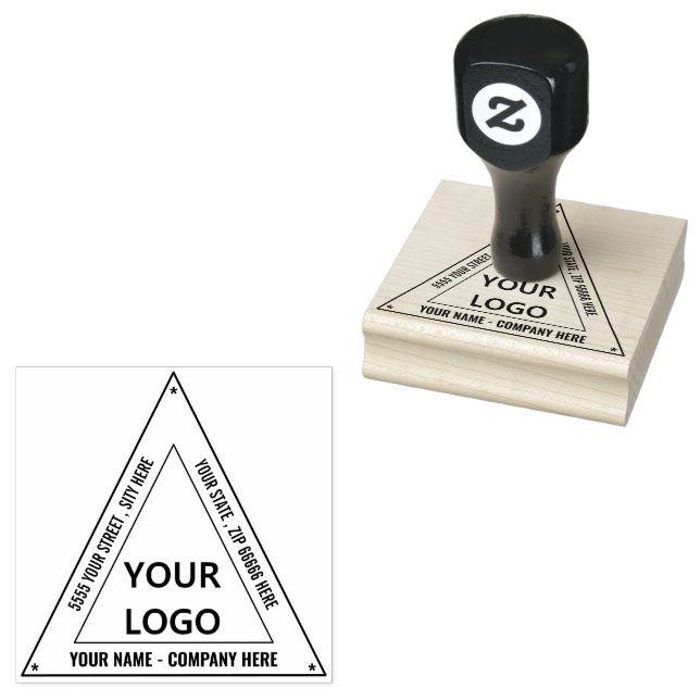 Briefmarke für den benutzerdefinierten Logo-Namen  Gummistempel (Stempel)