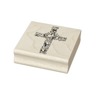 Briefmarke für den Blumenosterkreuz Gummistempel