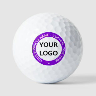 Briefmarke für den eigenen Logo-Text und Farben fü Golfball