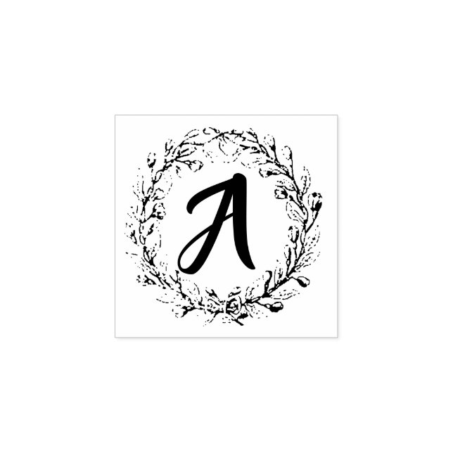 Briefmarke für den ersten Monogramm-Kautschuk - Ei Gummistempel (Prägung)