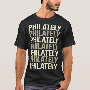 Briefmarke für die Briefmarke von White Text Phila T-Shirt
