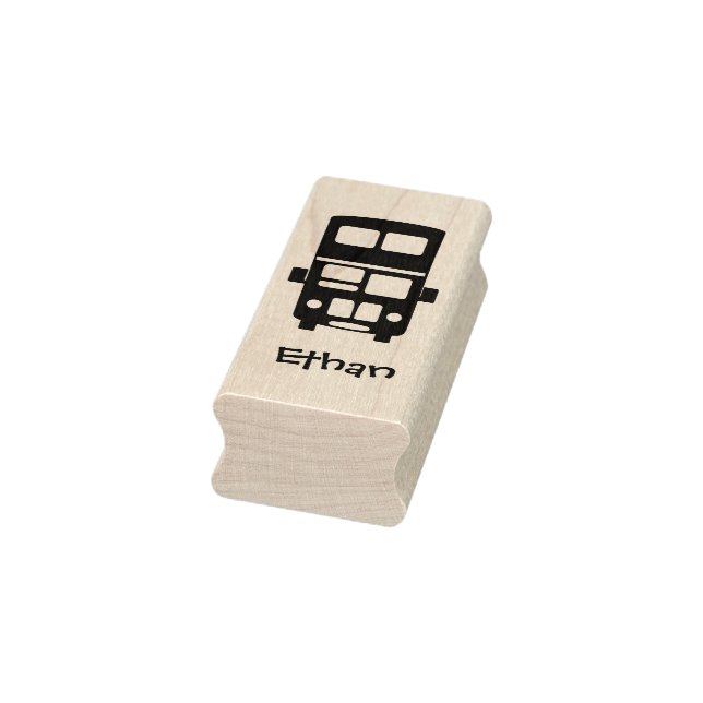 Briefmarke für Doppeldeckerbus Gummistempel (Stempel)