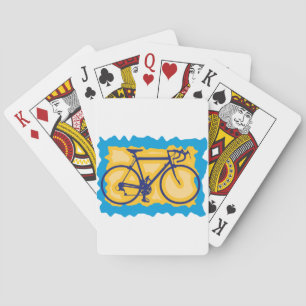 Briefmarke für Fahrräder Spielkarten