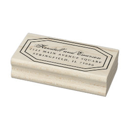 Briefmarke für Hochzeitskautschuk *Goldene Blüten* Gummistempel