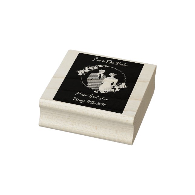 Briefmarke für Hochzeitskautschuk individuell anpa Gummistempel (Stempel)