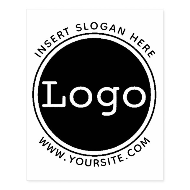 Briefmarke für Ihr Firmenlogo Gummistempel (Prägung)