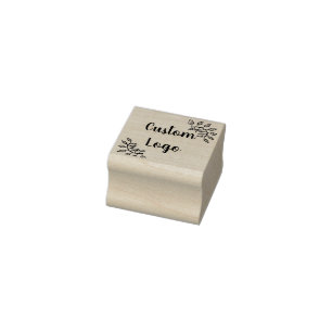 Briefmarke für kundenspezifische Blumen-Logo-Logo Gummistempel