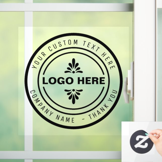 Briefmarke für kundenspezifische Business-LOGO  Fensteraufkleber (Zuhause)