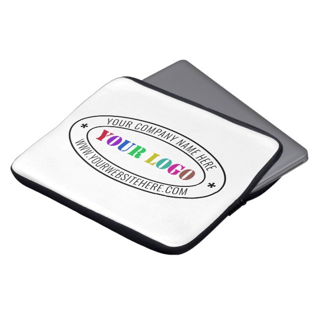 Briefmarke für kundenspezifische Firmenlogos Laptopschutzhülle (Vorne Oben)