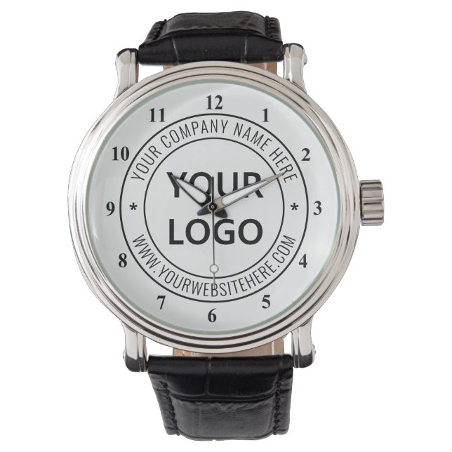 Briefmarke für kundenspezifische Firmenlogos - Per Armbanduhr (Vorderseite)
