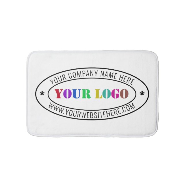 Briefmarke für kundenspezifische Firmenlogos - Per Badematte (Vorderseite)