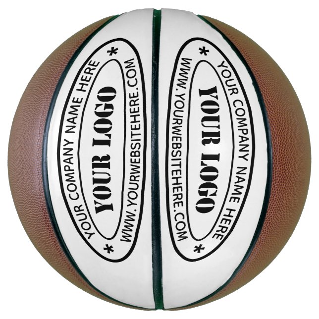 Briefmarke für kundenspezifische Firmenlogos - Per Basketball (Vertikal)