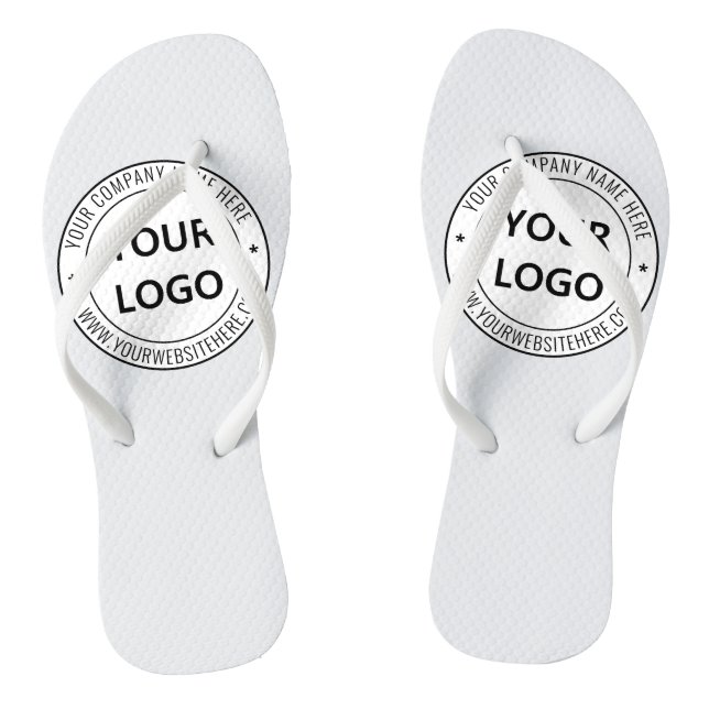Briefmarke für kundenspezifische Firmenlogos - Per Flip Flops (Fußbett)