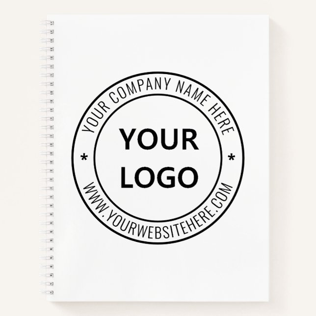 Briefmarke für kundenspezifische Firmenlogos - Per Notizbuch (Vorderseite)