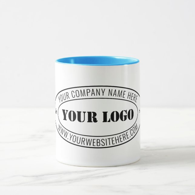 Briefmarke für kundenspezifische Firmenlogos - Per Tasse (Zentrum)
