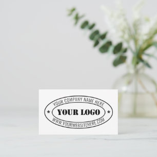 Briefmarke für kundenspezifische Firmenlogos - Per Visitenkarte