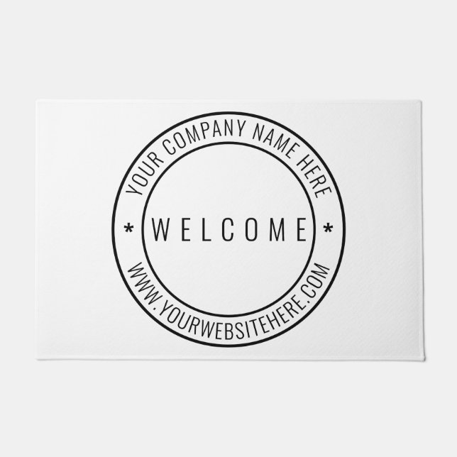 Briefmarke für kundenspezifische Firmenlogos - Wil Fußmatte (Vorderseite)