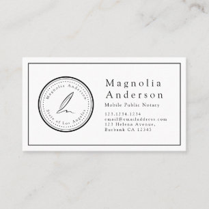 Briefmarke für Minimalistische Notare Visitenkarte