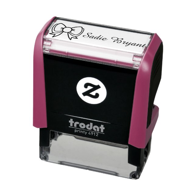 Briefmarke für personalisierte Bow-Namen Permastempel (Produkt)