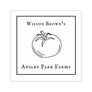 Briefmarke für personalisierte Tomatenfarm Gummistempel