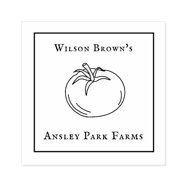 Briefmarke für personalisierte Tomatenfarm Gummistempel (Prägung)