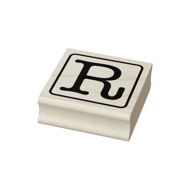 Briefmarke für Schreibmaschinenbuchstaben R Gummi Gummistempel (Stempel)