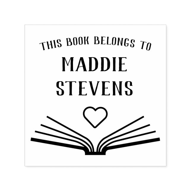 Briefmarke für selbstklebendes Buch Permastempel (Design)