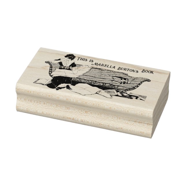 Briefmarke für viktorianische Freizeitbuchbesitzer Gummistempel (Stempel)
