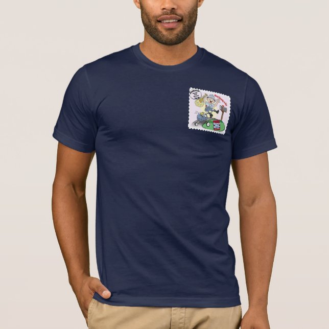 "Briefmarke heraus hungern" Frederick, MD T-Shirt (Vorderseite)