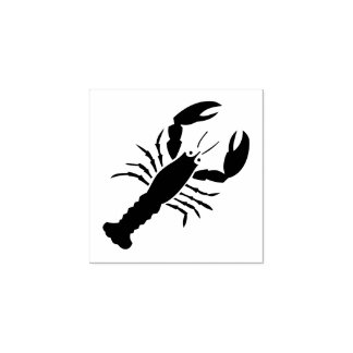 Briefmarke "Hummer" Gummistempel