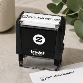 Briefmarke | Ihr Instagram Name Rubber Briefmarke Permastempel