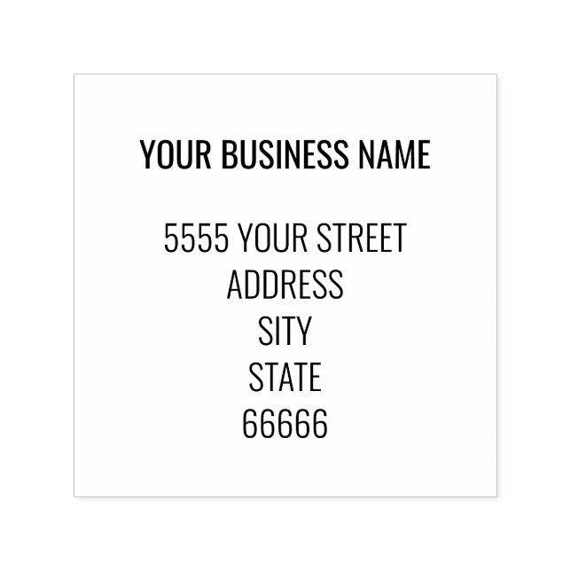 Briefmarke Ihrer Geschäftsadresse personalisiert Permastempel (Design)