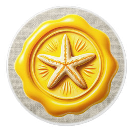 Briefmarke Image Beach Drawer Knobs Keramikknauf