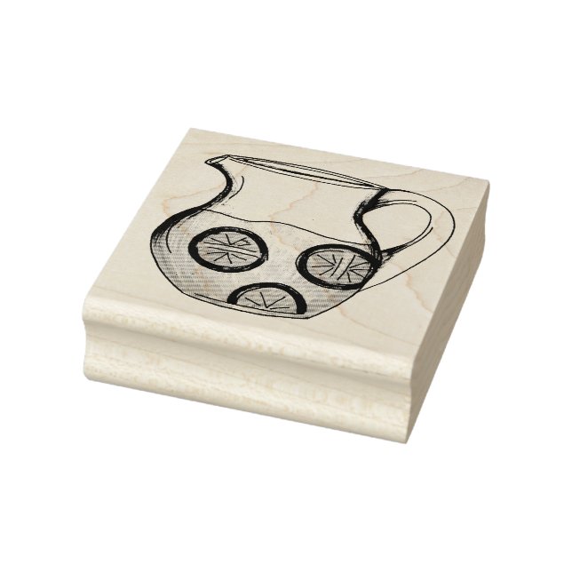 Briefmarke Lemonade Lemon Ade Lemons Pitcher Gummistempel (Stempel)