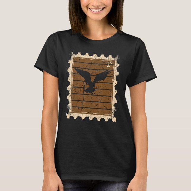 Briefmarke mit Adler T-Shirt (Vorderseite)