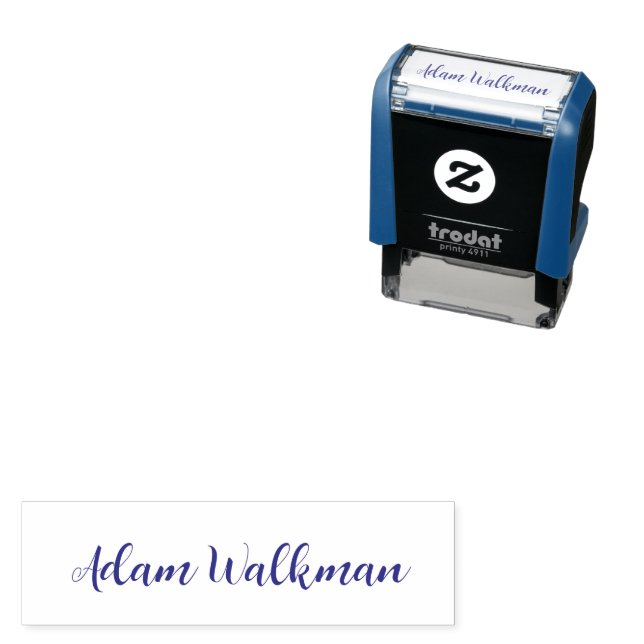 Briefmarke mit benutzerdefiniertem einfachen Namen Permastempel (Beispiel)