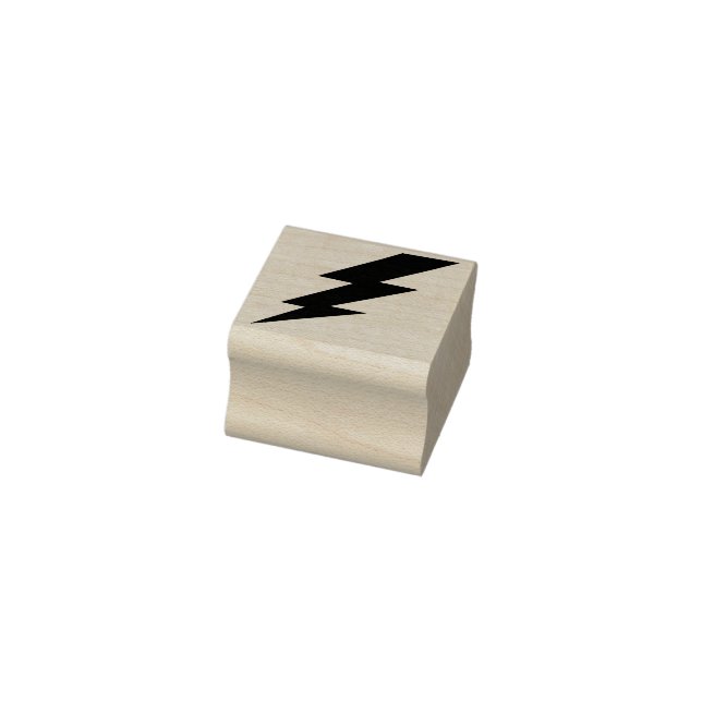 Briefmarke mit Blitz Gummistempel (Stempel)