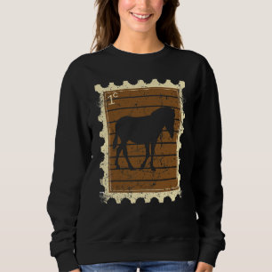 Briefmarke mit einem Zebra Sweatshirt