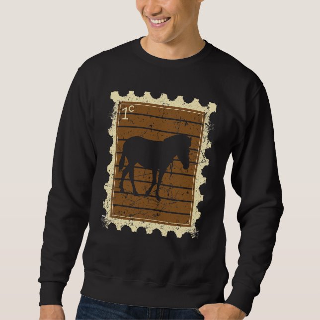 Briefmarke mit einem Zebra Sweatshirt (Vorderseite)