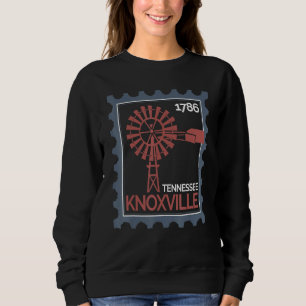 Briefmarke mit einer alten Windkraftanlage in Knox Sweatshirt