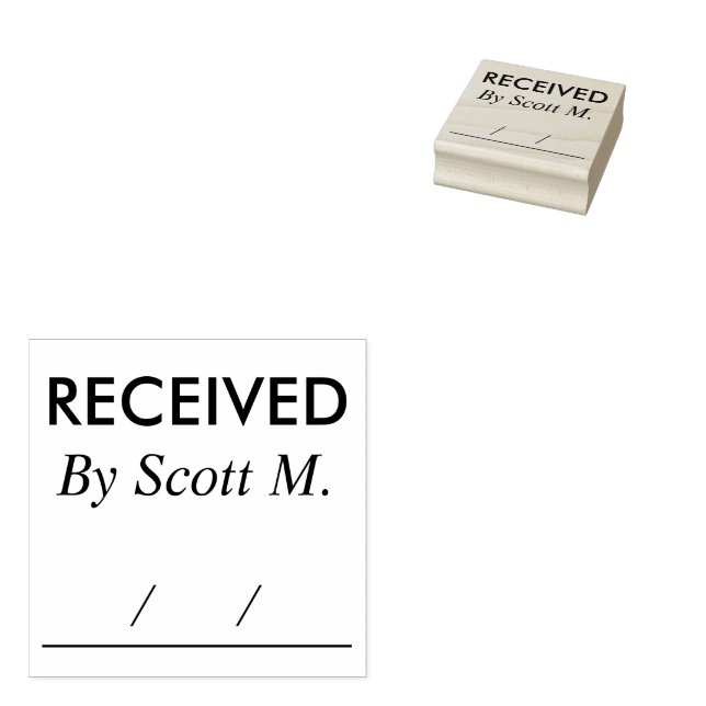 Briefmarke mit Personalisiertem Namen aus Kautschu Gummistempel (Stempel)