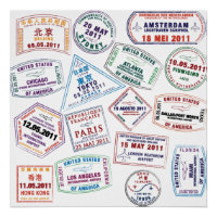 Briefmarke-Muster für Passport