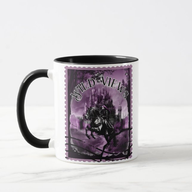 Briefmarke Night Castle Tasse (Links)
