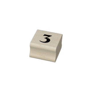 Briefmarke/Nummern der Holzkunst Gummistempel