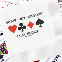 Briefmarke Out Langeweile Play Bridge 4 Card Anzug