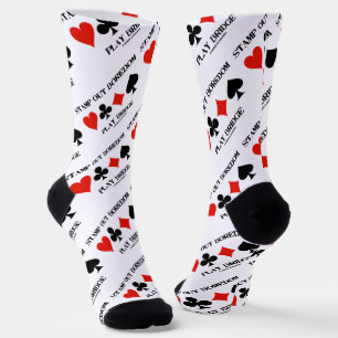 Briefmarke Out Langeweile Spielbrücke Vier-Karten- Socken